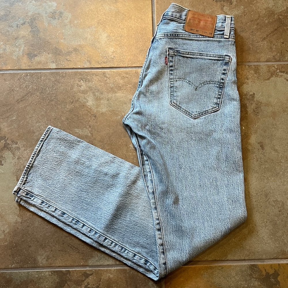 Levi's Classic Blue Denim 501s XX big E Y2K remake, good condition, lightly worn